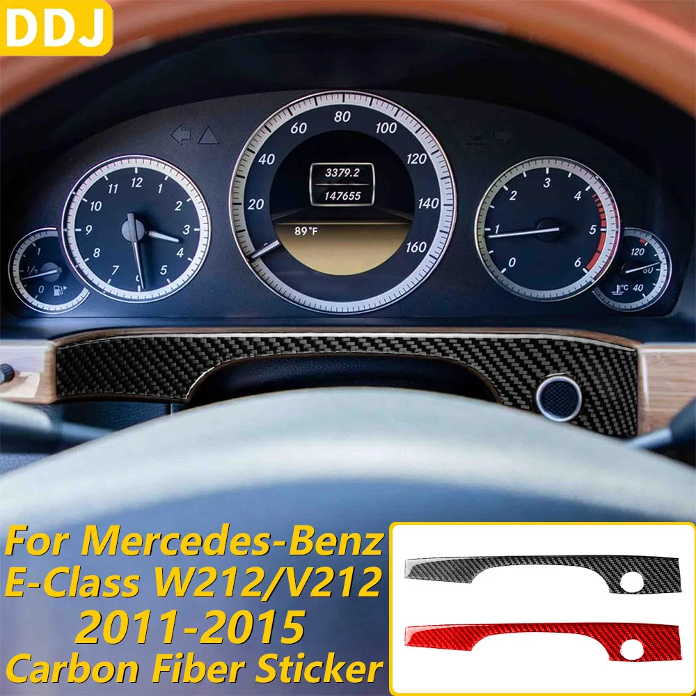 Real Carbon Fiber Instrument Speedometer Panel Trim Strips Car Accessories Sticker For Mercedes-Benz E-Class W212 V212 2011-2015
Real Carbon Fiber Instrument Speedometer Panel Trim Strips Car Accessories Sticker For Mercedes-Benz E-Class W212 V212 2011-2015