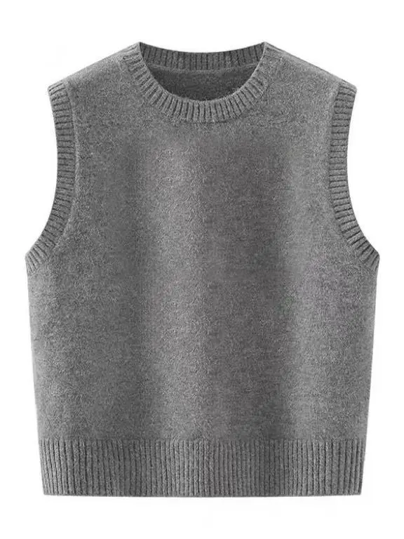 Slimming Knitted Vest Basic round Neck Layering Women's Fashion Casual Base Layer Tank Top Warmth All-Match Style for Teens A...
Slimming Knitted Vest Basic round Neck Layering Women's Fashion Casual Base Layer Tank Top Warmth All-Match Style for Teens A...