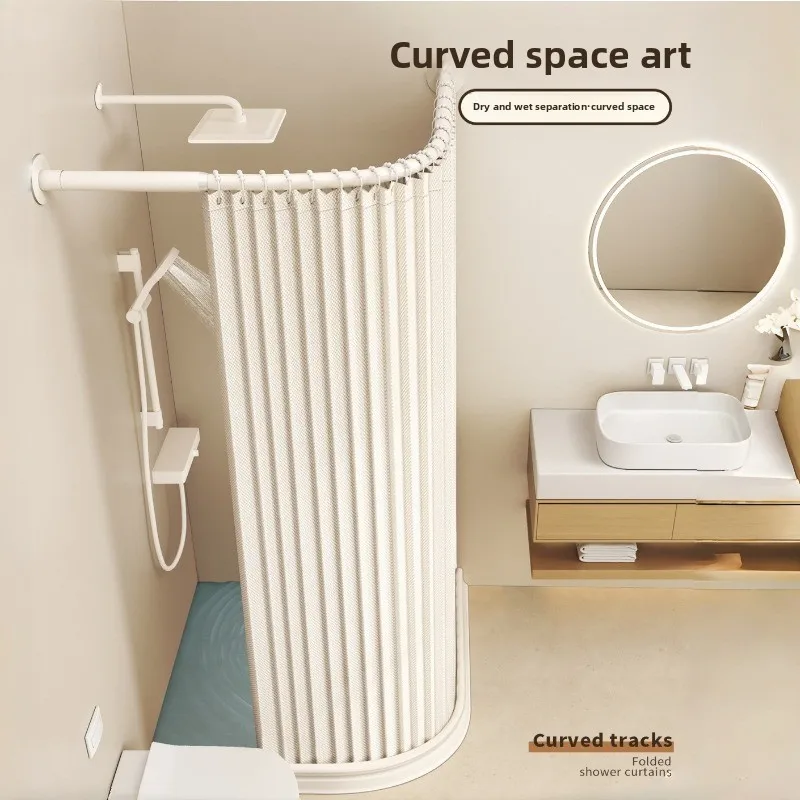 Складная занавеска для душа, высококачественная водонепроницаемая подвесная занавеска для ванной комнаты для сухого и влажного разделения, роскошная перегородка для душа для дома
Складная занавеска для душа, высококачественная водонепроницаемая подвесная занавеска для ванной комнаты для сухого и влажного разделения, роскошная перегородка для душа для дома