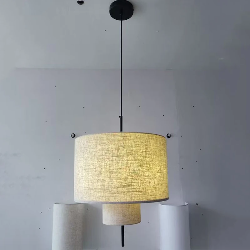Wabi Sabi Linen Pendant Lamp Scandinavian Minimalist Double Layer Fabric Shade E27 Warm White Ceiling Chandelier Hanging Light F
Wabi Sabi Linen Pendant Lamp Scandinavian Minimalist Double Layer Fabric Shade E27 Warm White Ceiling Chandelier Hanging Light F