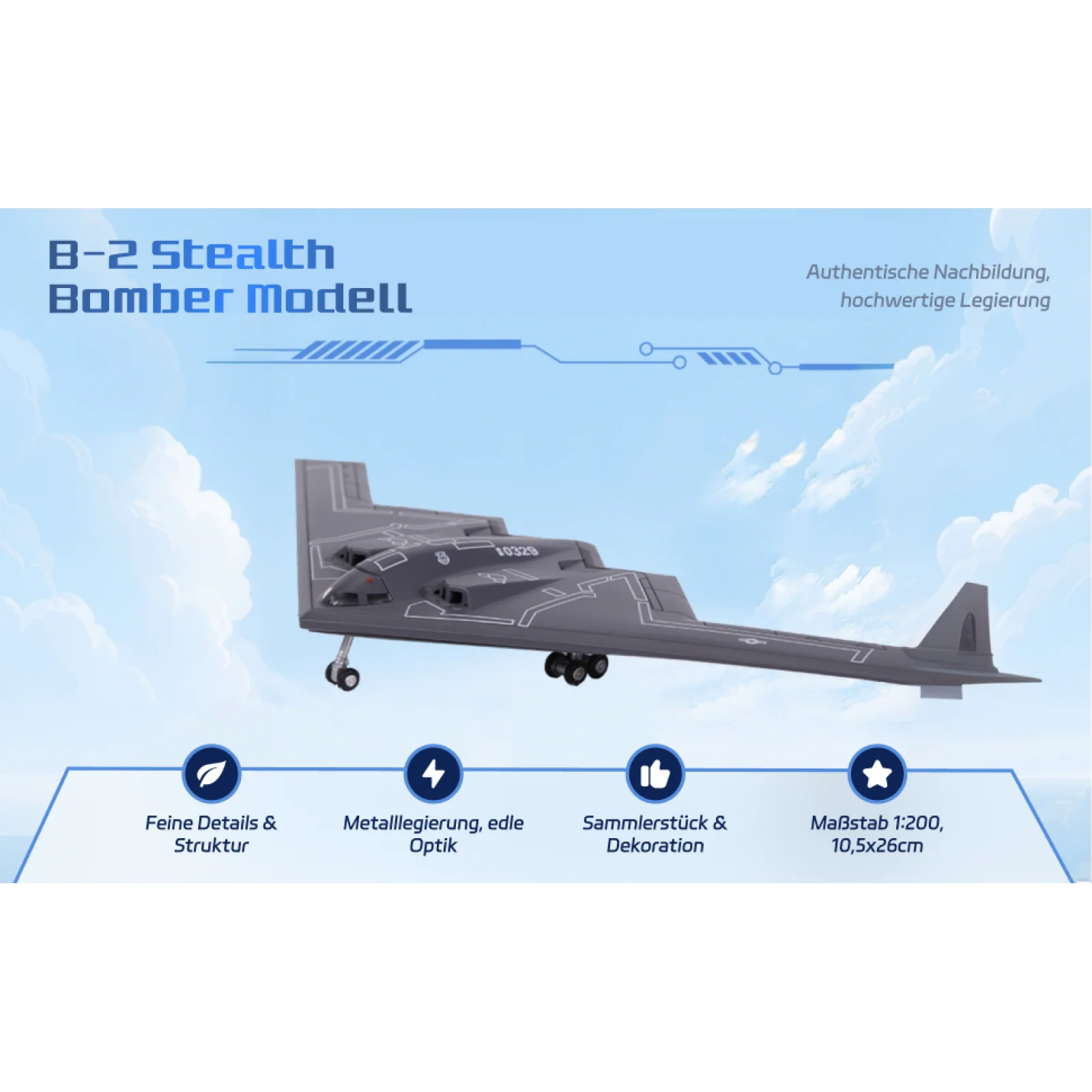 Масштабная модель B2 (1:200) для декора полок и интерьера
Масштабная модель B2 (1:200) для декора полок и интерьера