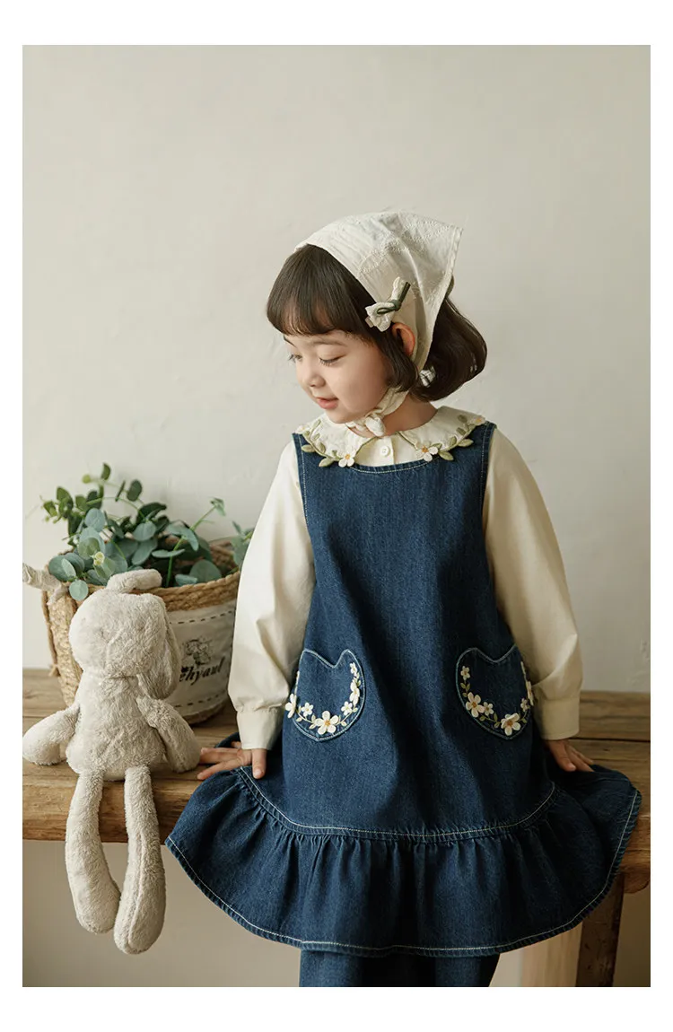 2026 Spring Autumn New Denim Skirt Shirt Fashion Vest Jeans Beautiful and All-match Kids Outerwear Clothes
2026 Spring Autumn New Denim Skirt Shirt Fashion Vest Jeans Beautiful and All-match Kids Outerwear Clothes