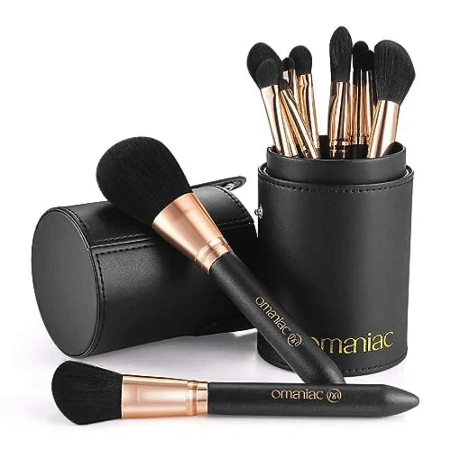 Makeup Brush Set Professional, 12 Pearlescent Wood Handle Makeup Brushes, Premium Cruelty-Free Synthetic Fiber Hair, Travel Mak
Makeup Brush Set Professional, 12 Pearlescent Wood Handle Makeup Brushes, Premium Cruelty-Free Synthetic Fiber Hair, Travel Mak