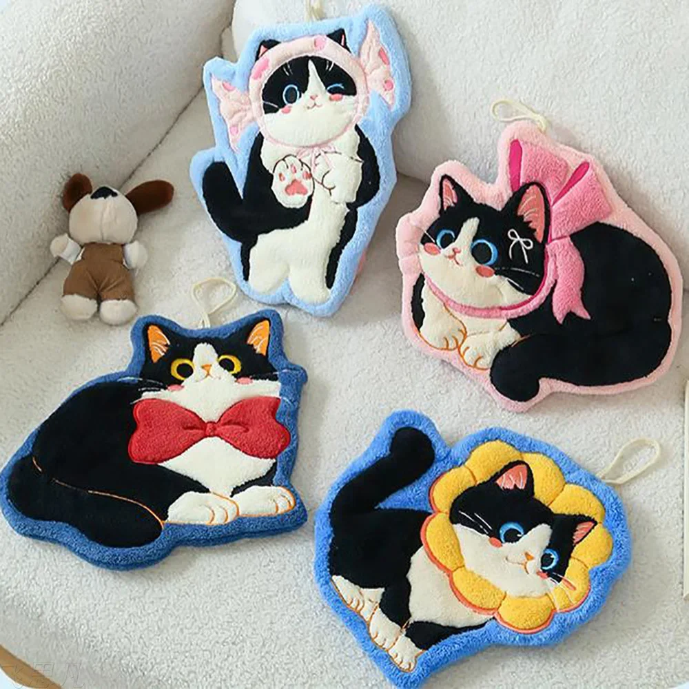 Kawaii Cartoon Cat Towel - Absorbent Microfiber Hand Towel for Bath, Kitchen & Kids | Fun Home Accessory
Kawaii Cartoon Cat Towel - Absorbent Microfiber Hand Towel for Bath, Kitchen & Kids | Fun Home Accessory