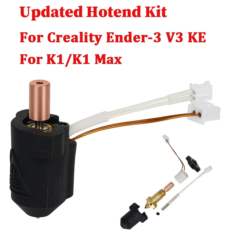 Updated Hotend KIT For K1 HOTEND For Creality K1/K1 MAX Ceramic Heating Block Kit 300°C Extruder For Creality Ender 3 V3 KE
Updated Hotend KIT For K1 HOTEND For Creality K1/K1 MAX Ceramic Heating Block Kit 300°C Extruder For Creality Ender 3 V3 KE