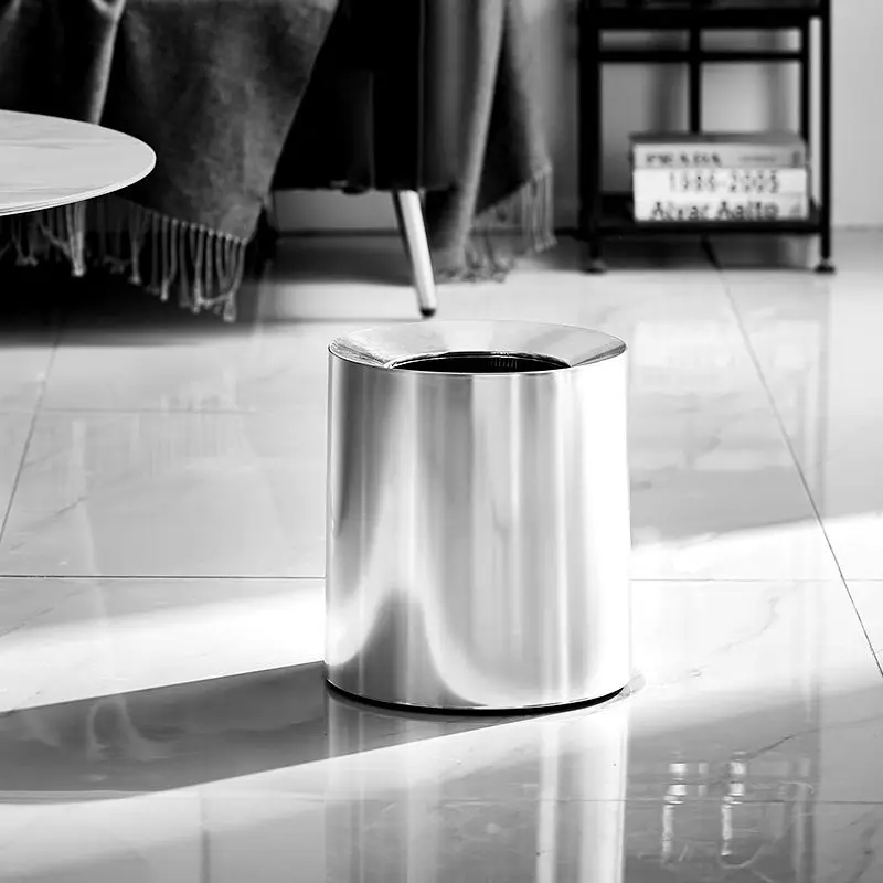 Elegant Round Trash Can with Premium Silver Finish Advanced Electroplating Double Layer Waste Bin for Living Room Bedroom Office
Elegant Round Trash Can with Premium Silver Finish Advanced Electroplating Double Layer Waste Bin for Living Room Bedroom Office