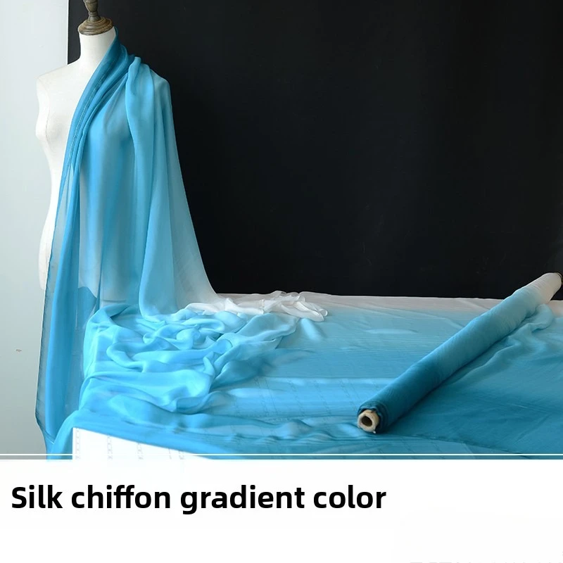 Gradient Mulberry Silk Chiffon Fabric for DIY Sewing Handmade Dress Shirt Coat Clothing Fashion Designer Fabrics Material Cloth
Gradient Mulberry Silk Chiffon Fabric for DIY Sewing Handmade Dress Shirt Coat Clothing Fashion Designer Fabrics Material Cloth