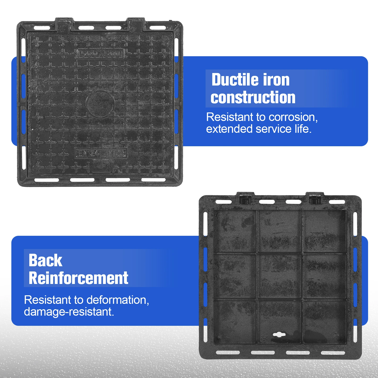 Усиленная крышка для септиков и канализационных колодцев с основанием, противоскользящая, для подъездных путей, дворов, бетонных подвалов и патио
Усиленная крышка для септиков и канализационных колодцев с основанием, противоскользящая, для подъездных путей, дворов, бетонных подвалов и патио