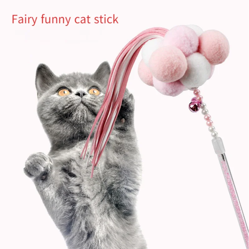 Tassel Funny Cat Stick Crystal Long Grip Pompom with Bell Fairy Stick Fun Funny Cat Toy
Tassel Funny Cat Stick Crystal Long Grip Pompom with Bell Fairy Stick Fun Funny Cat Toy