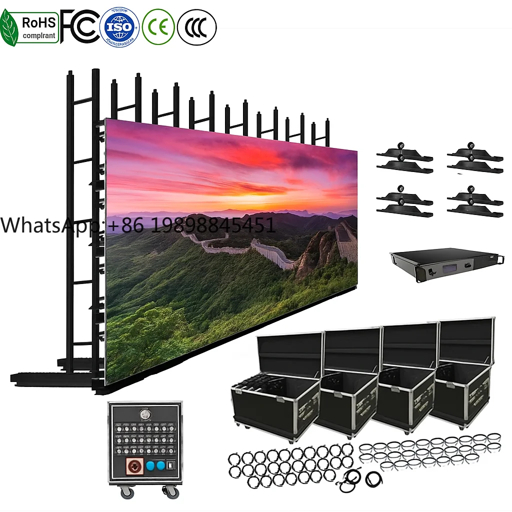 Turnkey System Led Pantalla P2.976 P2.9 P3.91 500x500mm Led Video Wall Panel 3x2 Kinglight DJ Booth Stage Led Screen for Event
Turnkey System Led Pantalla P2.976 P2.9 P3.91 500x500mm Led Video Wall Panel 3x2 Kinglight DJ Booth Stage Led Screen for Event