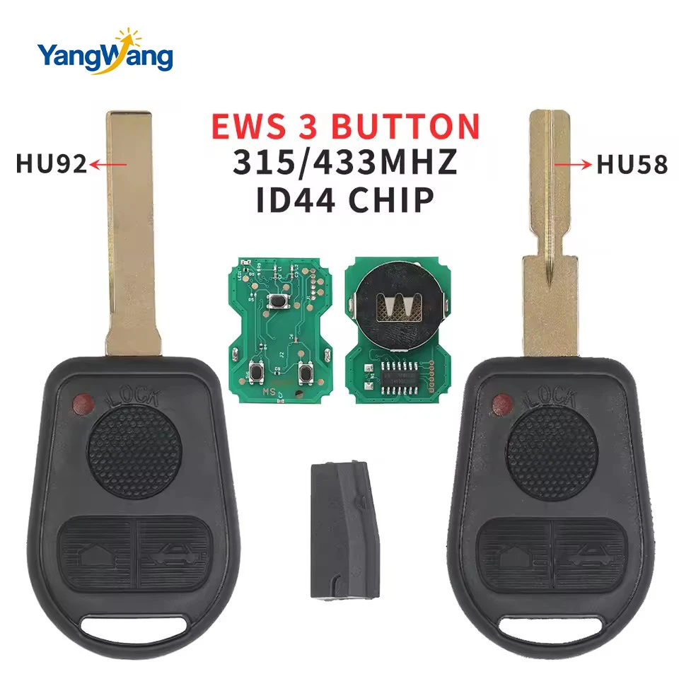 YangWang Remote Car Key 315/433 Mhz ID44 Chip For BMW Z3 E31 E32 E34 E36 E38 E39 E46 Control Key HU92 HU58 BLADE
YangWang Remote Car Key 315/433 Mhz ID44 Chip For BMW Z3 E31 E32 E34 E36 E38 E39 E46 Control Key HU92 HU58 BLADE
