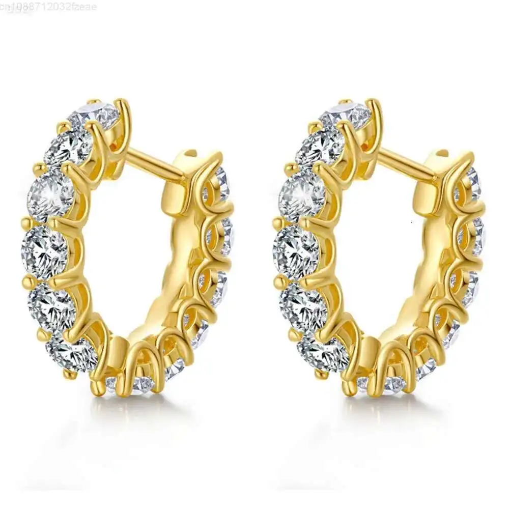 Selling Sterling Silver Hoop Earrings 18k Gold Plated White Moissanite Diamond 2.55ct Infinity Hoops Earring for Women
Selling Sterling Silver Hoop Earrings 18k Gold Plated White Moissanite Diamond 2.55ct Infinity Hoops Earring for Women