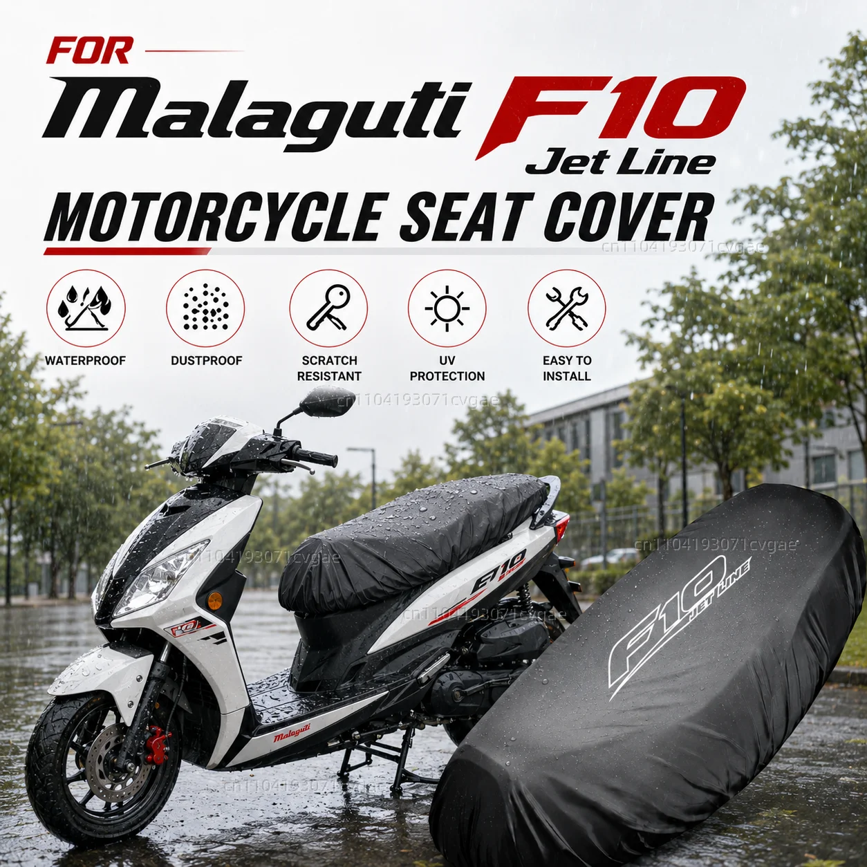 For Malaguti F10 Jet Line 1995-2003 Motorcycle Rain Seat Cover Waterproof Saddle Cover Black 210D UV Protection
For Malaguti F10 Jet Line 1995-2003 Motorcycle Rain Seat Cover Waterproof Saddle Cover Black 210D UV Protection