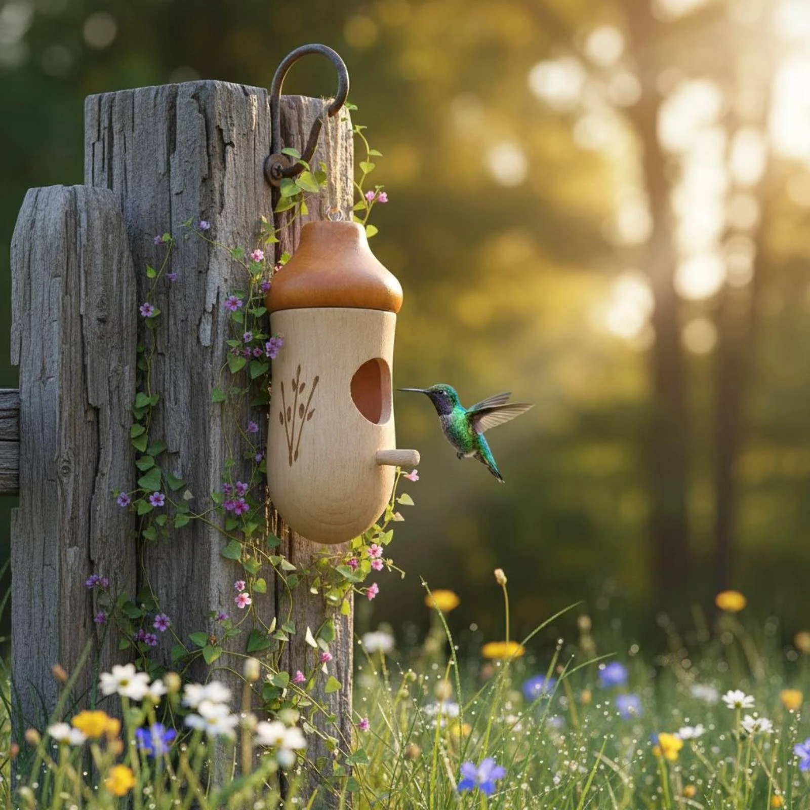 Wooden Hummingbird House Side Entrance Hummingbird House Hanging Birdhouse Perch Wood Bird Nest Compact
Wooden Hummingbird House Side Entrance Hummingbird House Hanging Birdhouse Perch Wood Bird Nest Compact