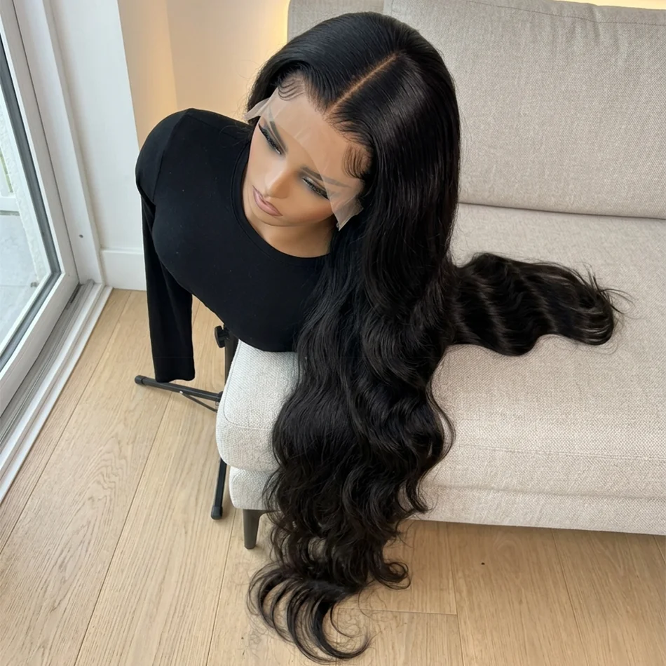 Premium 40 Inch Extra Long 250% Density Natural Black 13x6 HD Lace Frontal Body Wave Bouncy Silky Soft 13x4 Remy Human Hair Wigs Pre Plucked Hairline Invisible Bleached Knots 5x5 Closure Wear and Go Tape Free Thick Full Ends
Premium 40 Inch Extra Long 250% Density Natural Black 13x6 HD Lace Frontal Body Wave Bouncy Silky Soft 13x4 Remy Human Hair Wigs Pre Plucked Hairline Invisible Bleached Knots 5x5 Closure Wear and Go Tape Free Thick Full Ends