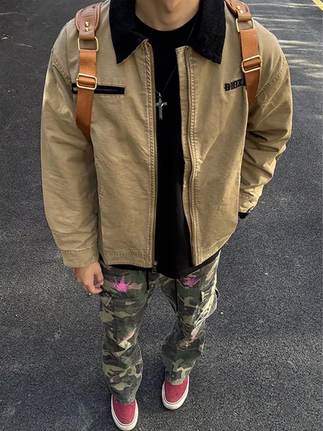 Loose Fit Men's Workwear Jaet Baseball Sle Collared Outerwear Autumn Winter Faionable Lazy Sle Flight Ball Game Coat
Loose Fit Men's Workwear Jaet Baseball Sle Collared Outerwear Autumn Winter Faionable Lazy Sle Flight Ball Game Coat