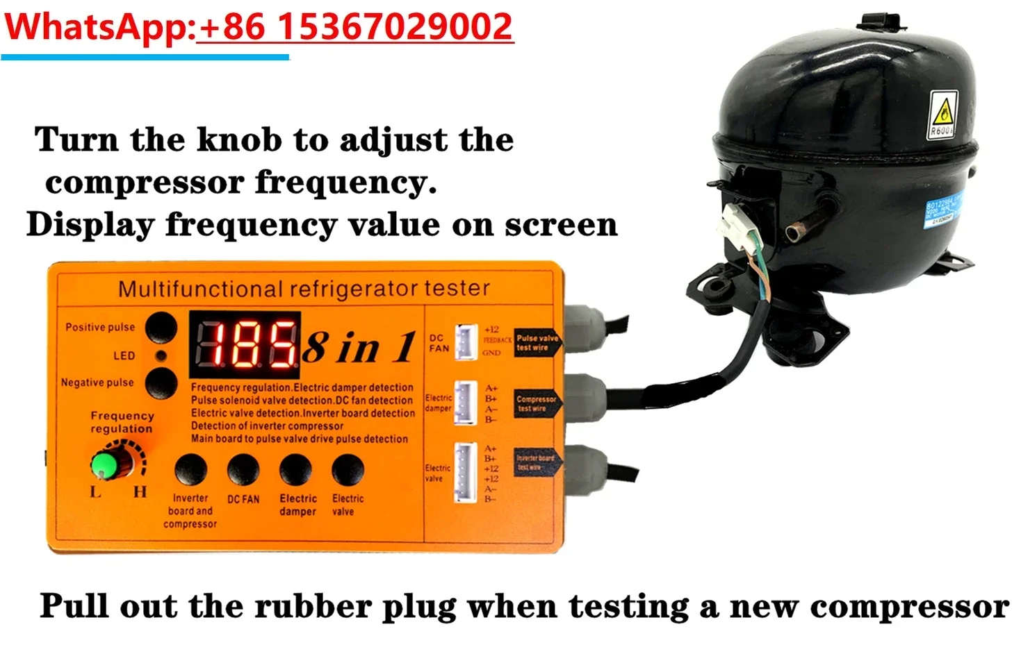 Refrigerator Inverter Board, Compressor, Solenoid Valve, Fan, Air Door, Electric Valve, Testing Instrument, Fault Tool
Refrigerator Inverter Board, Compressor, Solenoid Valve, Fan, Air Door, Electric Valve, Testing Instrument, Fault Tool