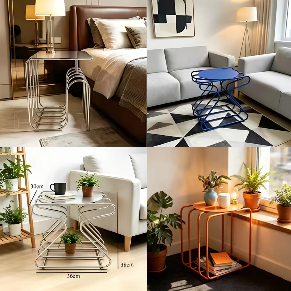 Modern Coffee Accent Table, Industrial Side Table, Space Saving Metal Storage Rack for Living Room Bedroom Office Furniture
Modern Coffee Accent Table, Industrial Side Table, Space Saving Metal Storage Rack for Living Room Bedroom Office Furniture
