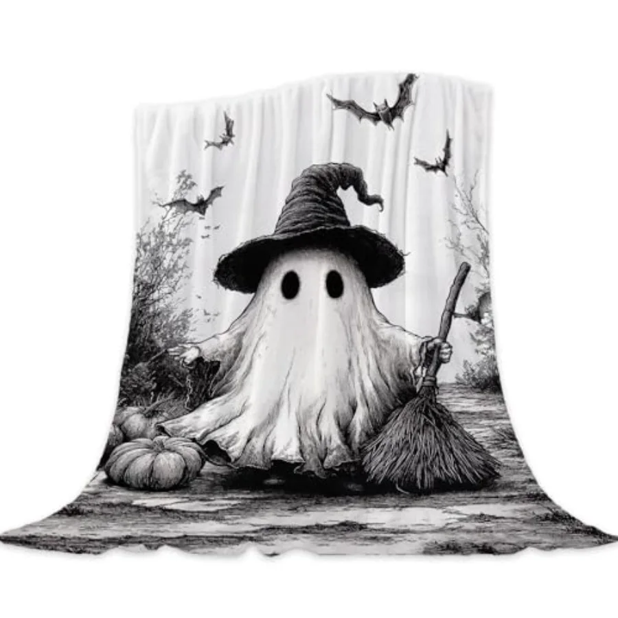 Halloween Throw Blanket Pumpk Ghost Throw Blanket Black Spooky Blanket Decorative Lightweight Fuzzy Soft Plush Fleece Blankets
Halloween Throw Blanket Pumpk Ghost Throw Blanket Black Spooky Blanket Decorative Lightweight Fuzzy Soft Plush Fleece Blankets