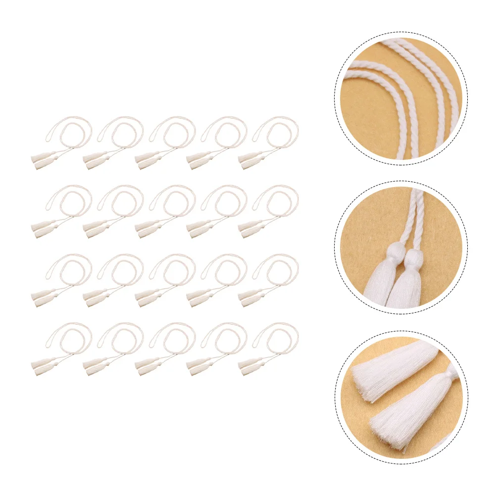 20 Pcs Tassel Auxiliary Materials Decorative Tiebacks Drapery Curtain Home Accessories Rope Window Cotton
20 Pcs Tassel Auxiliary Materials Decorative Tiebacks Drapery Curtain Home Accessories Rope Window Cotton