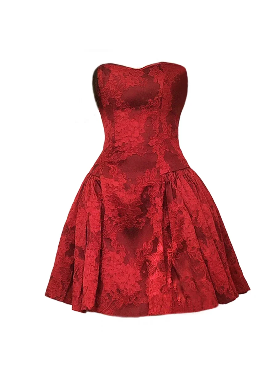Strapless Backless Sexy Mini Dress Women Fashion Jacquard Off-shoulder Sleeveless A-line Bodycon Club Party Women Dress
Strapless Backless Sexy Mini Dress Women Fashion Jacquard Off-shoulder Sleeveless A-line Bodycon Club Party Women Dress