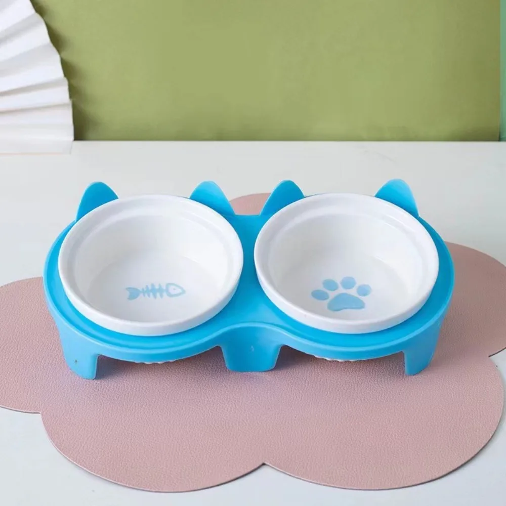 Colorful Cat Bowl Ceramic Cervical Protection Pet Feeding Bowl High Foot Diagonal Double Bowl Water Bowl For Drinking Feeding
Colorful Cat Bowl Ceramic Cervical Protection Pet Feeding Bowl High Foot Diagonal Double Bowl Water Bowl For Drinking Feeding