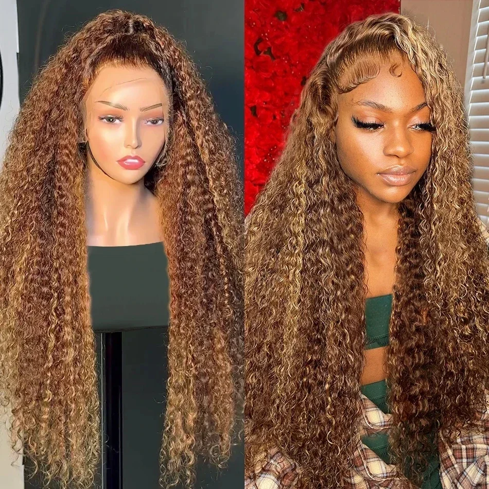 180% 38 inch 4/27 Highlight Ombre 13x4 HD Lace Front Wig Human Hair Deep Wave Curly Brazilian Lace Frontal Wigs For Women
180% 38 inch 4/27 Highlight Ombre 13x4 HD Lace Front Wig Human Hair Deep Wave Curly Brazilian Lace Frontal Wigs For Women