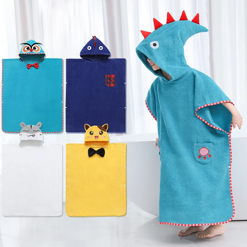 Children's Poncho Towels Kids Hooded Bathrobe Cotton Absorbent Soft for Baby Shower, Boys Girls Cartoon Beach Swim Bath Wearable
Children's Poncho Towels Kids Hooded Bathrobe Cotton Absorbent Soft for Baby Shower, Boys Girls Cartoon Beach Swim Bath Wearable
