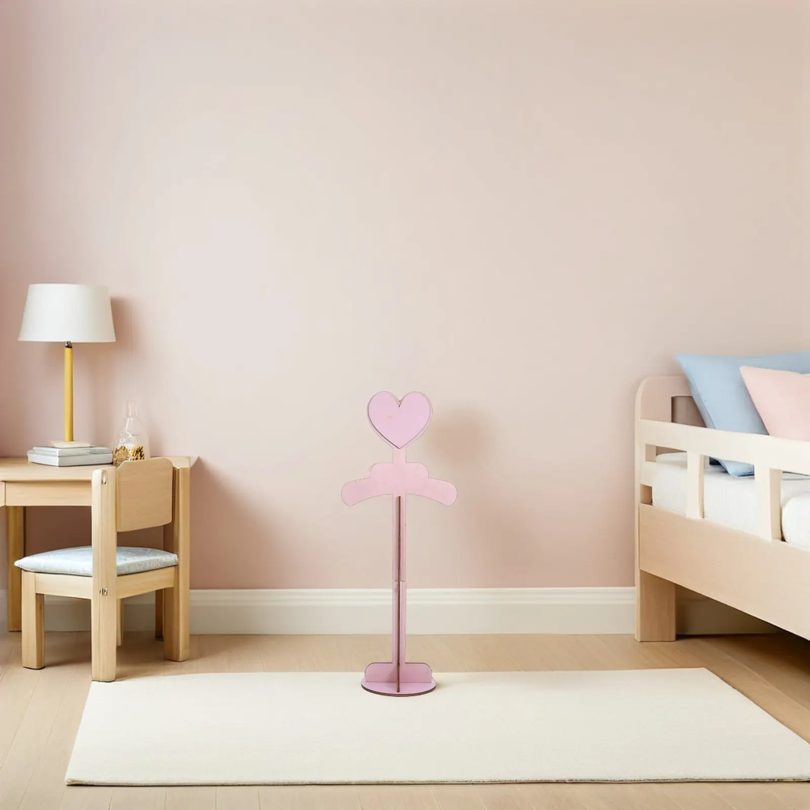 2Pcs Heart Shaped Wooden Clothes Rack Solid Wood Garment Display Stand Portable Adjustable for Nursery Retail Store
2Pcs Heart Shaped Wooden Clothes Rack Solid Wood Garment Display Stand Portable Adjustable for Nursery Retail Store