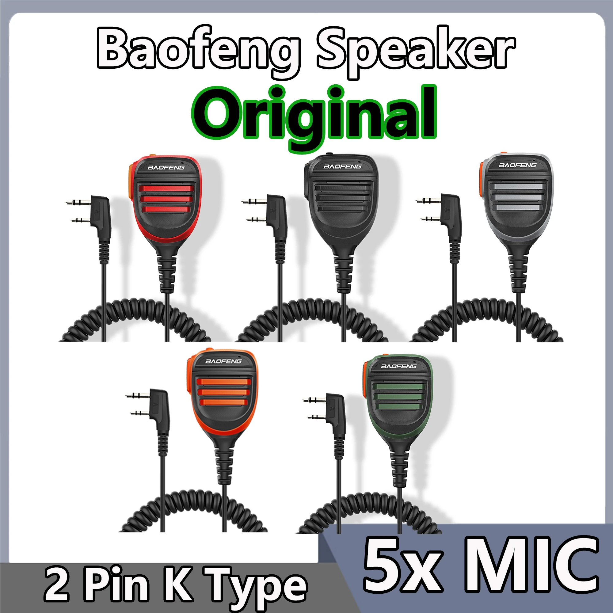 Baofeng Mic Walkie Talkie Speaker Microphone PTT Shoulder Police Mic Portable Baofeng UV-5R Mini Walkie Talkie Radio Accessories
Baofeng Mic Walkie Talkie Speaker Microphone PTT Shoulder Police Mic Portable Baofeng UV-5R Mini Walkie Talkie Radio Accessories
