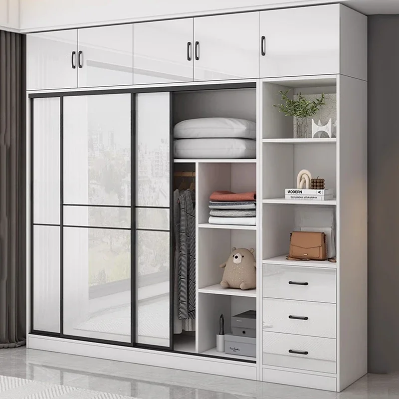 Salon Storage White Wardrobes Sliding Elegant Nordic Household Clothes Wardrobe Organizer Nordic Korean Ropero Lounge Furniture
Salon Storage White Wardrobes Sliding Elegant Nordic Household Clothes Wardrobe Organizer Nordic Korean Ropero Lounge Furniture