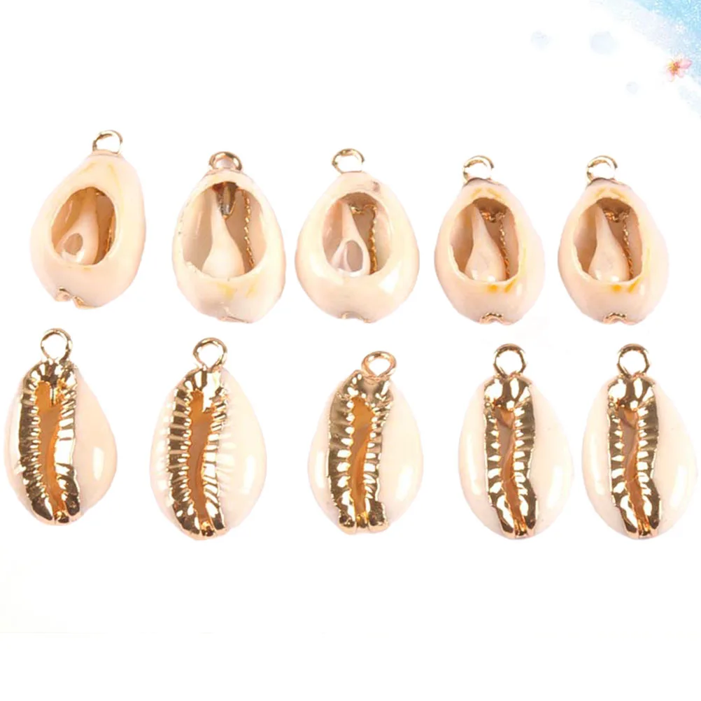 10Pcs DIY Shell Pendant Charms Conch Charms Bracelet Diy Making Accessories for Necklace Jewelry Earring (White Golden)
10Pcs DIY Shell Pendant Charms Conch Charms Bracelet Diy Making Accessories for Necklace Jewelry Earring (White Golden)