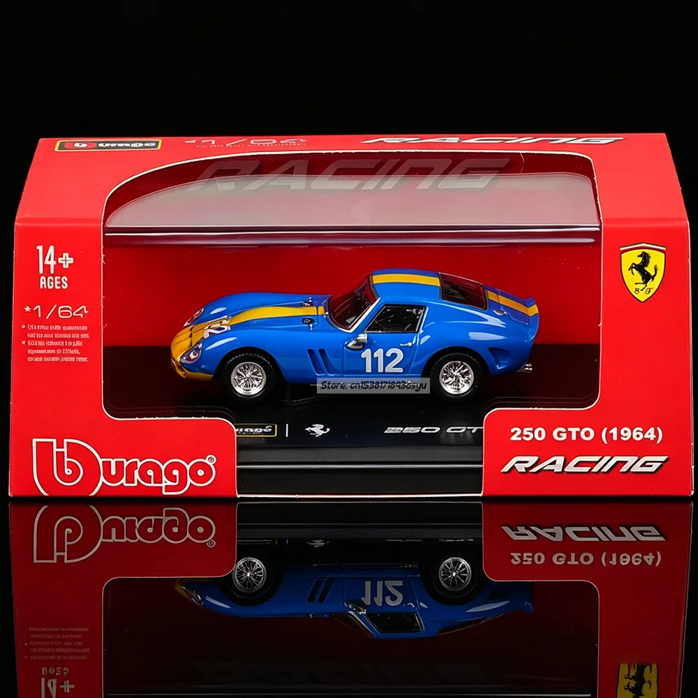 Bburago 1:64 Ferrari 250 GTO #112 Blue racing car Alloy car model die-cast toy Classic Collection Personal display base
Bburago 1:64 Ferrari 250 GTO #112 Blue racing car Alloy car model die-cast toy Classic Collection Personal display base