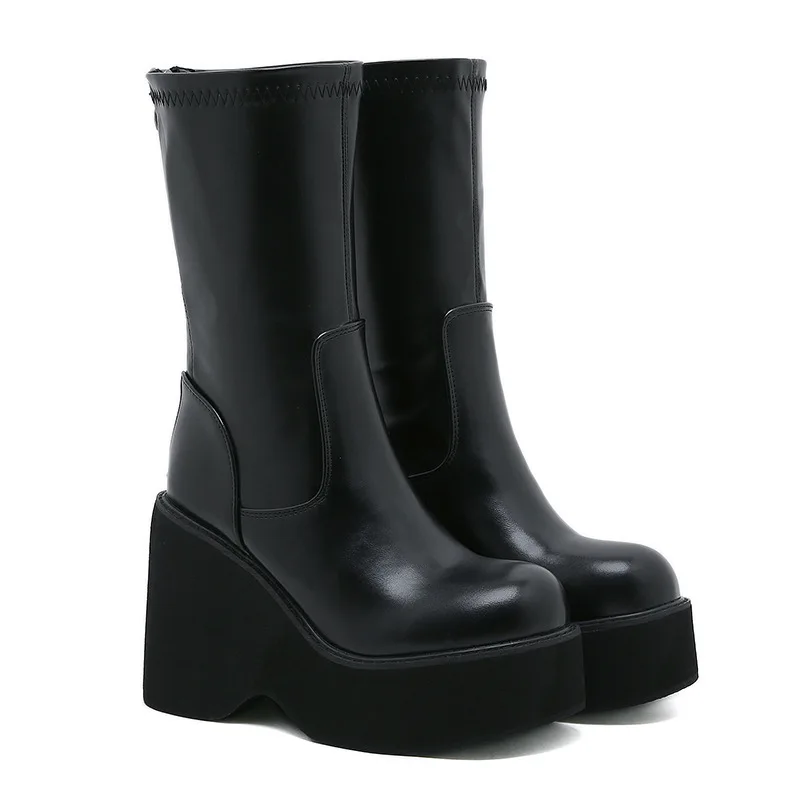 11cm Platform Chunky High Heeled Women Knee High Boots Fashion Cool Round Toe Cute Sweet Heeled Boots Gothic Uniform Dress Shoes
11cm Platform Chunky High Heeled Women Knee High Boots Fashion Cool Round Toe Cute Sweet Heeled Boots Gothic Uniform Dress Shoes