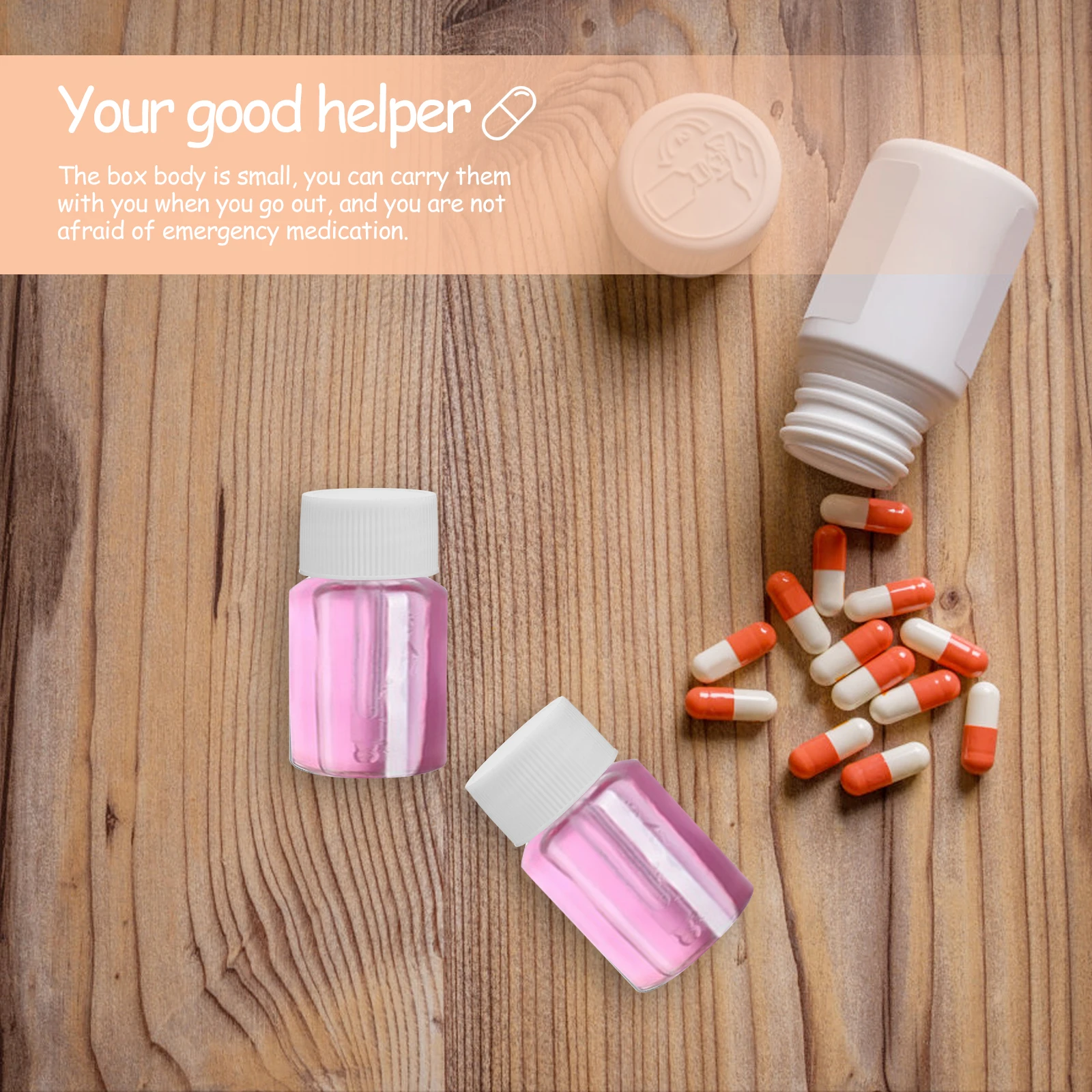 6pcs Clear Plastic Medicine Bottles with Caps Portable Liquid Storage Tubes Travel Container for Sample Lotion Lab Test
6pcs Clear Plastic Medicine Bottles with Caps Portable Liquid Storage Tubes Travel Container for Sample Lotion Lab Test