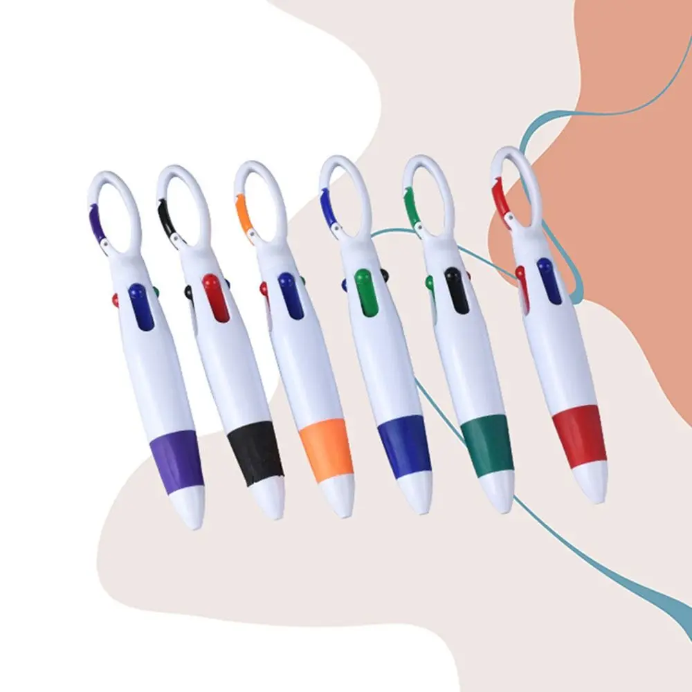 6 Pcs Writing Smoothly Mountain Buckle Pen Quick-Drying Retractable Portable Fat Pocket Pocket Pen Press Four Color Plastic Pen
6 Pcs Writing Smoothly Mountain Buckle Pen Quick-Drying Retractable Portable Fat Pocket Pocket Pen Press Four Color Plastic Pen