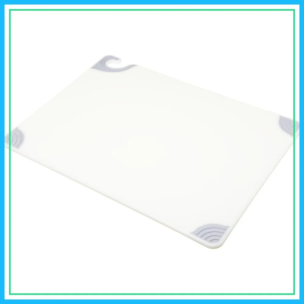 Heavy Duty Plastic Cutting Board 18"x24"x0.5" with Safety Hook, White
Heavy Duty Plastic Cutting Board 18"x24"x0.5" with Safety Hook, White