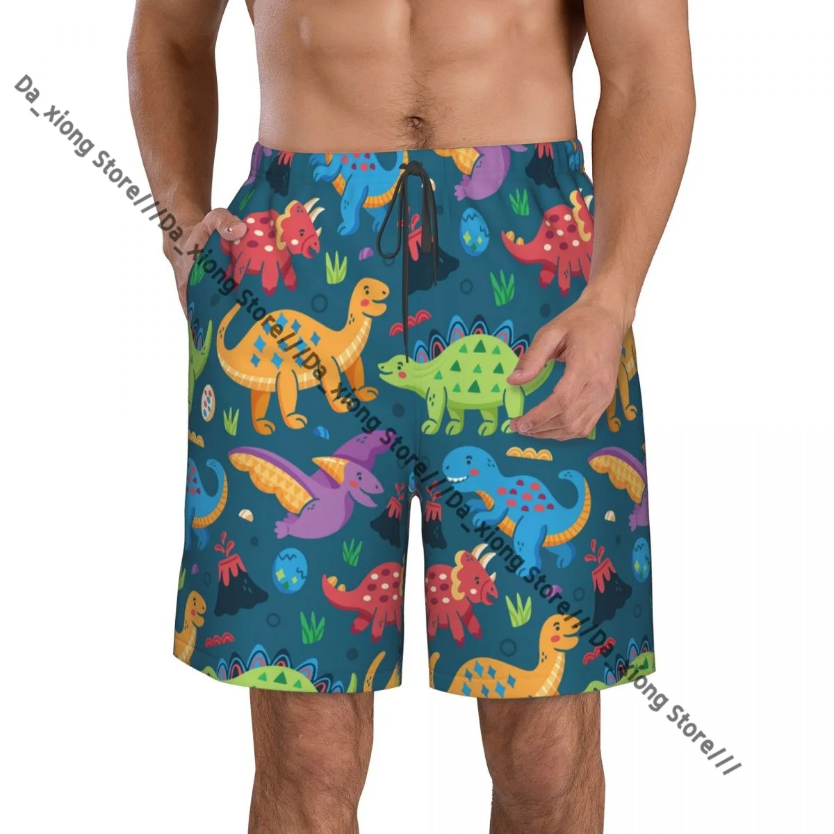 Colorful Dinosaur Quick Dry Swimming Shorts For Men Swimwear Swimsuit Trunk Bathing Beach Wear
Colorful Dinosaur Quick Dry Swimming Shorts For Men Swimwear Swimsuit Trunk Bathing Beach Wear