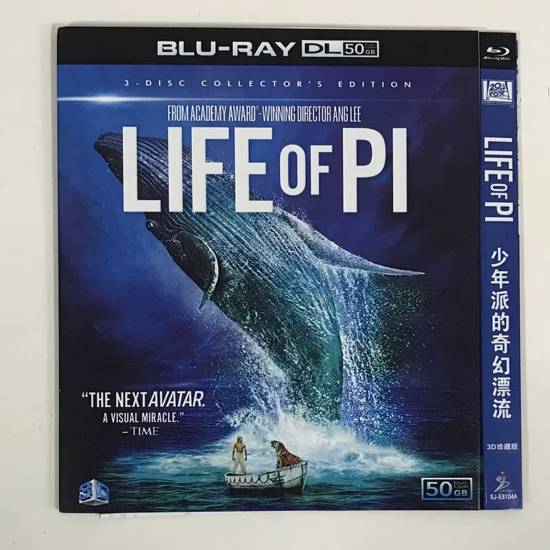 Life of Pi Movie Collector's Edition Mandarin Dubbing Plus Original Audio BD50 Blu-ray Disc
Life of Pi Movie Collector's Edition Mandarin Dubbing Plus Original Audio BD50 Blu-ray Disc