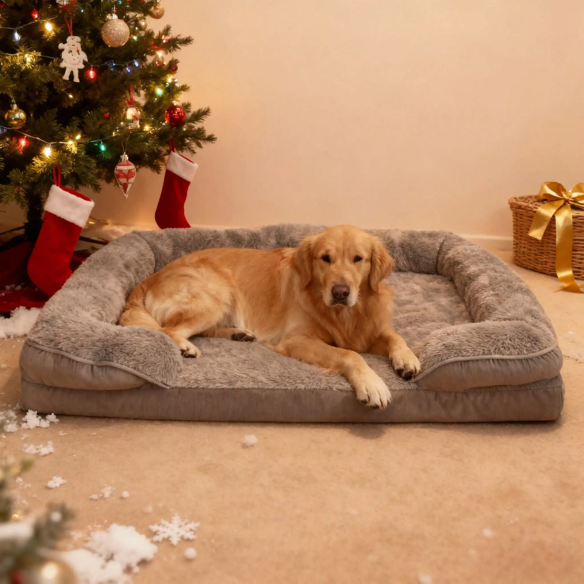 Orthopedic Dog Bed For Small/Medium/Large Breeds - Gray (Light Or Dark Gray Optional) - Removable & Washable, Non-Slip, El
Orthopedic Dog Bed For Small/Medium/Large Breeds - Gray (Light Or Dark Gray Optional) - Removable & Washable, Non-Slip, El