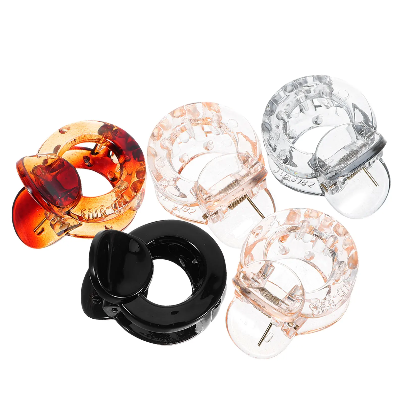 5Pcs Plastic Hair Claws Round Decorative Jaw Clips for All Hairstyles Attractive Hairpins Gift for Her Everyday Party Wedding
5Pcs Plastic Hair Claws Round Decorative Jaw Clips for All Hairstyles Attractive Hairpins Gift for Her Everyday Party Wedding