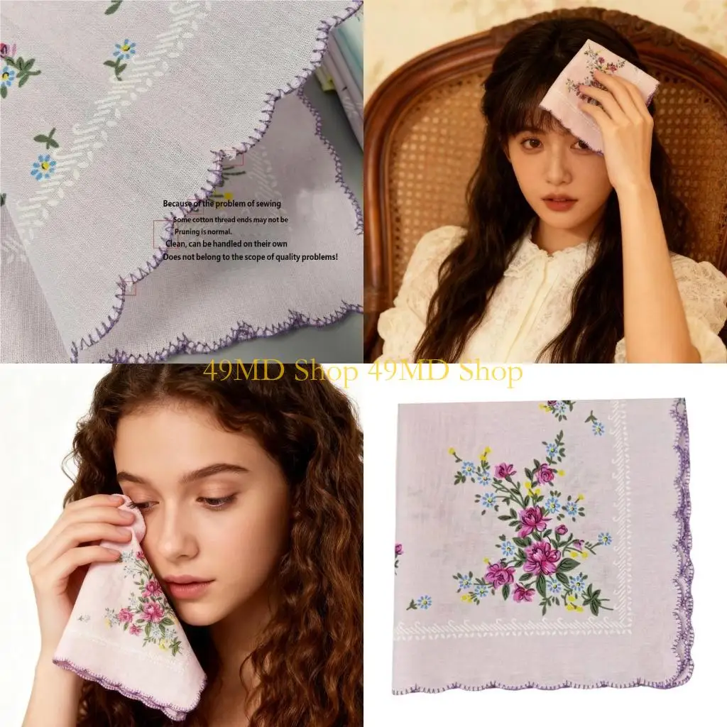 49MD 3/6Pcs Elegant Printed Cotton Handkerchief Lightweight Pocket Size For Daily Use
49MD 3/6Pcs Elegant Printed Cotton Handkerchief Lightweight Pocket Size For Daily Use