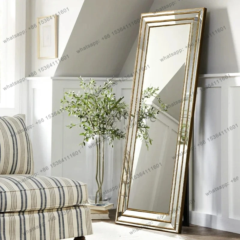 American full-body mirror custom neoclassical full-length mirror retro floor clothing store bedroom home fitting mirror
American full-body mirror custom neoclassical full-length mirror retro floor clothing store bedroom home fitting mirror