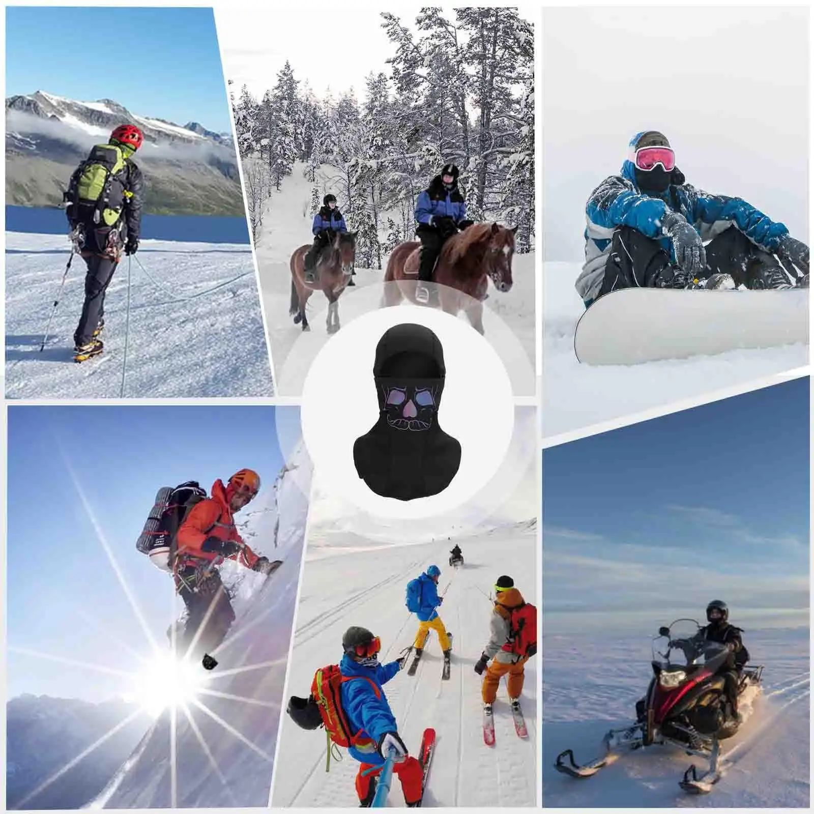 Breathable Full Face Mask Balaclava Winter Caps Head Cover for Biking Skiing
Breathable Full Face Mask Balaclava Winter Caps Head Cover for Biking Skiing