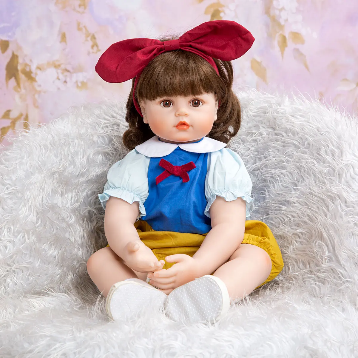 Bebes doll with 60 CM Cloth Body Stuffed Doll Newborn Fashion Toddler Princess Menina Toy DIY Curls Hair
Bebes doll with 60 CM Cloth Body Stuffed Doll Newborn Fashion Toddler Princess Menina Toy DIY Curls Hair