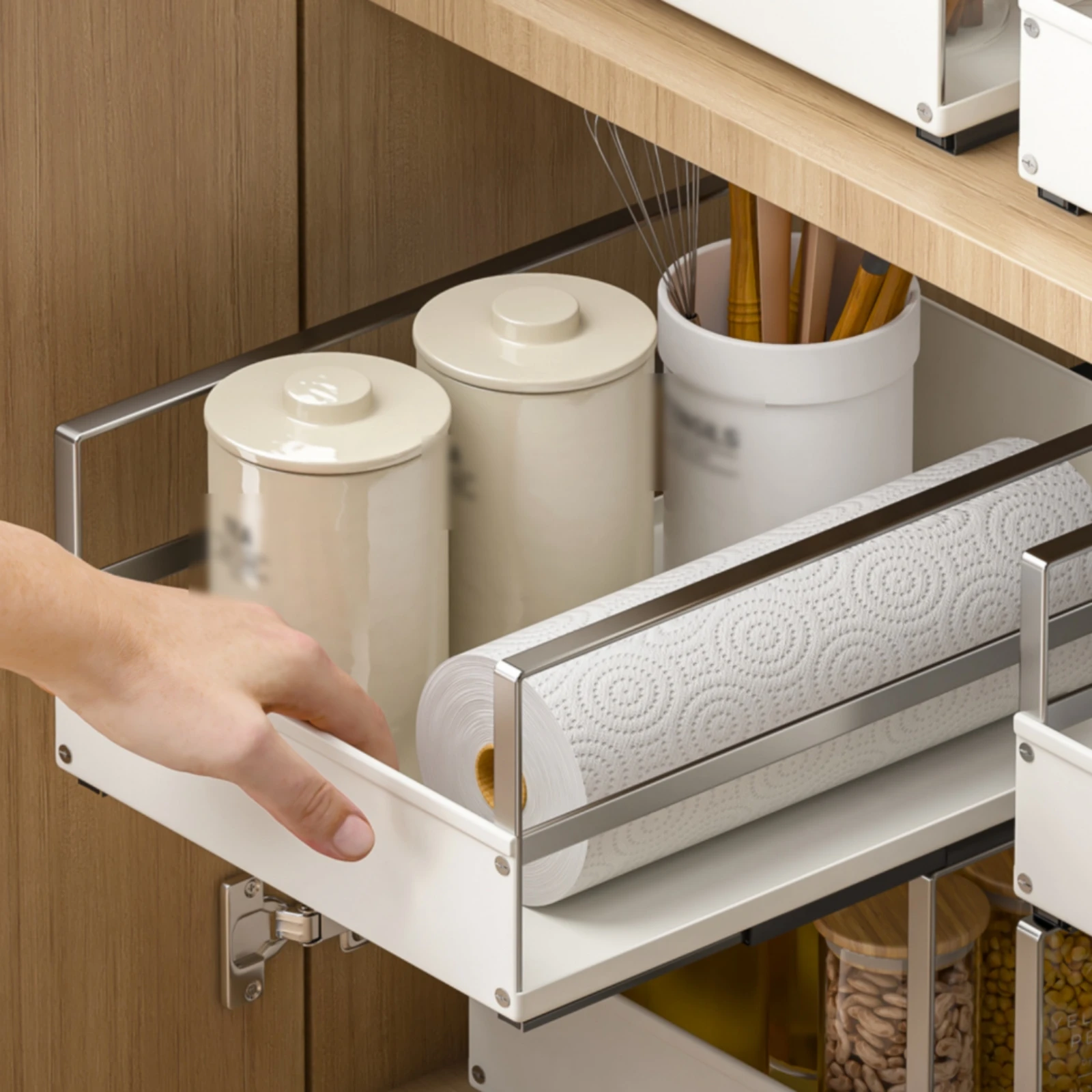 Pull out Cabinet Organizer uncoveredTop Cabinet Drawer Basket Pull-out Basket Rectangular Heavy Duty
Pull out Cabinet Organizer uncoveredTop Cabinet Drawer Basket Pull-out Basket Rectangular Heavy Duty