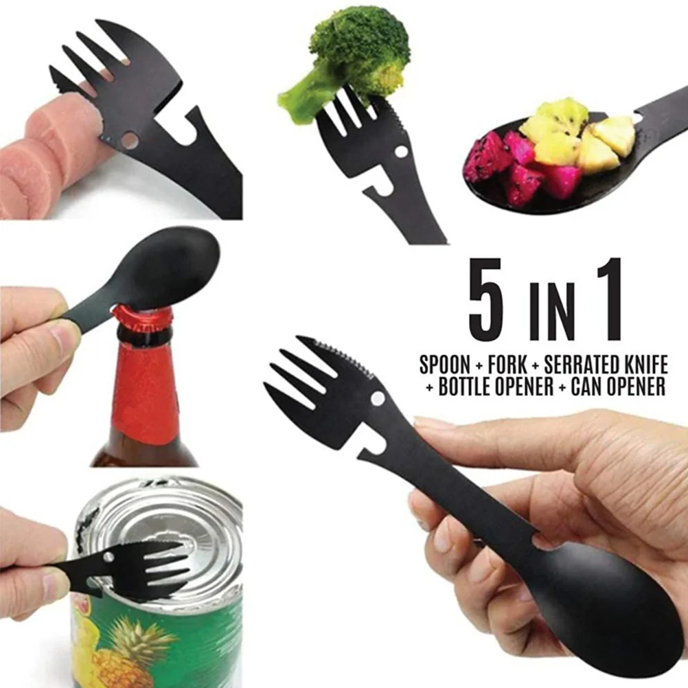 2pcs Stainless Steel Multifunctional Tableware Camping Cutlery Bottle Opener Spoon Fork Cutter Outdoor Picnic Travel 
2pcs Stainless Steel Multifunctional Tableware Camping Cutlery Bottle Opener Spoon Fork Cutter Outdoor Picnic Travel