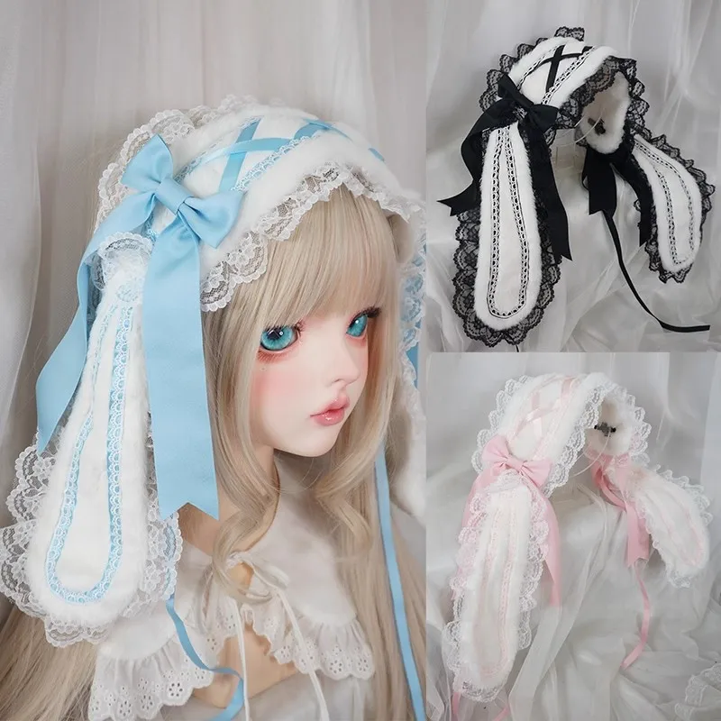 Новый Harajuku съемный бант в стиле Лолиты, аксессуар для волос с кроличьими ушками, мягкий милый плюшевый кружевной головной убор для девочек, повязка на голову для косплея JK
Новый Harajuku съемный бант в стиле Лолиты, аксессуар для волос с кроличьими ушками, мягкий милый плюшевый кружевной головной убор для девочек, повязка на голову для косплея JK