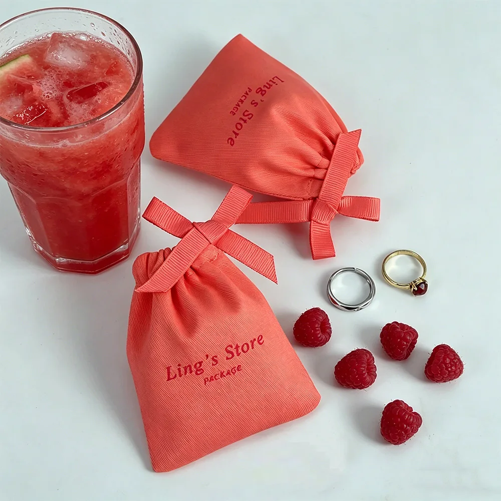 100Pcs Watermelon Red Cotton Canvas Sweets Bags Jewelry Ring Drawstring Display Wedding Favors For Guests Customized Goodie Bag
100Pcs Watermelon Red Cotton Canvas Sweets Bags Jewelry Ring Drawstring Display Wedding Favors For Guests Customized Goodie Bag