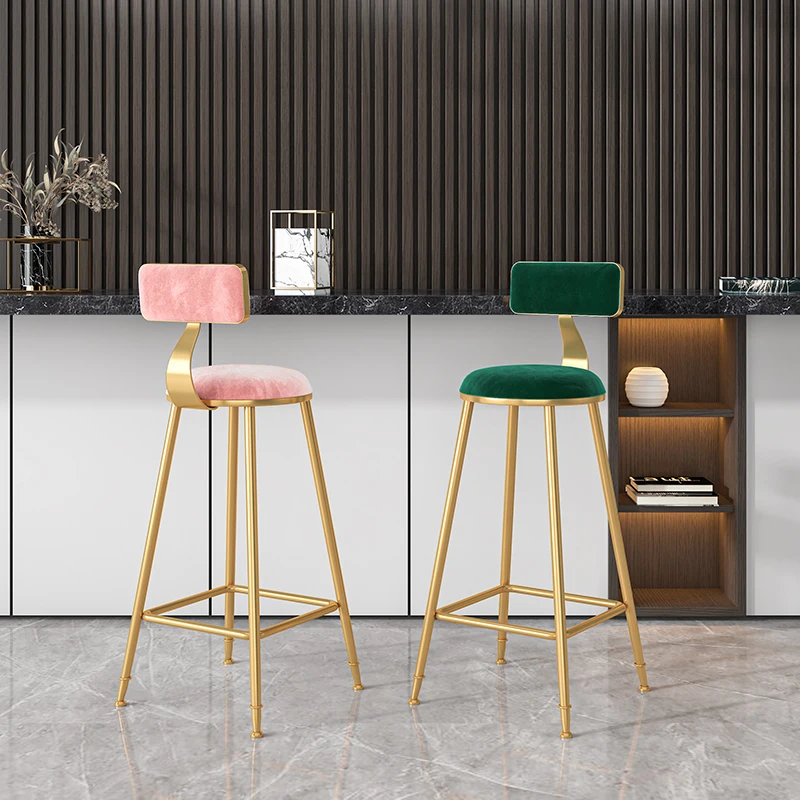 Bar chair Furniture for home Nordic soft Chair for leisure High stool light luxury simple fashion Bar chair backrest Bar stools
Bar chair Furniture for home Nordic soft Chair for leisure High stool light luxury simple fashion Bar chair backrest Bar stools